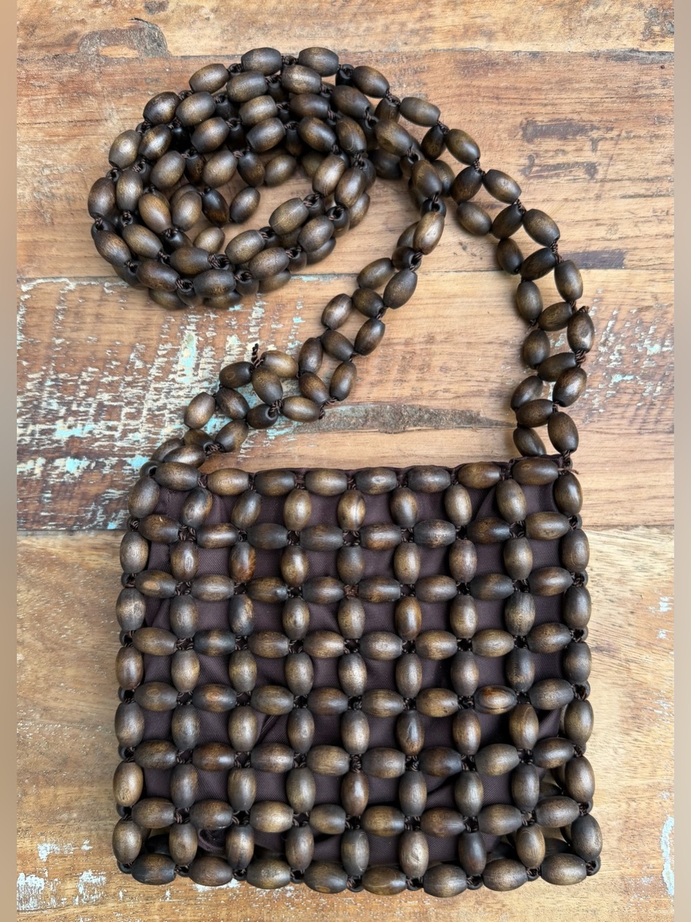 The Sak Vintage Wood Beaded Crossbody Bag!